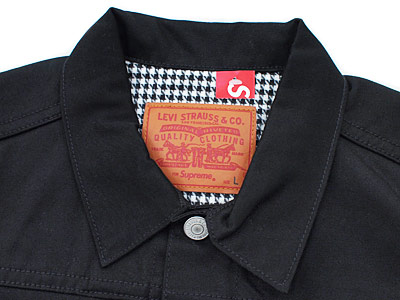 リーバイスxシュプリーム コラボ 1st ブラック コットン JKT Mサイズ リーバイスxシュプリーム コラボ 1st ブラック コットン JKT Mサイズ