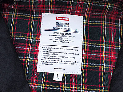 Supreme 'Hooded Field Jacket'フーデッドフィールドジャケット