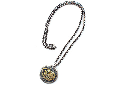 CALEE 'COIN NECKLACE (EAGLE)'コインネックレス イーグル コンチョ 