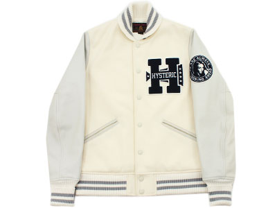 HYSTERIC GLAMOUR 'H COLLEGEワッペン付'スタジャン ヒステリック 