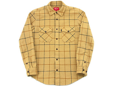 Supreme 'Heavyweight Flannel Windowpane Shirt'ヘビーウェイト