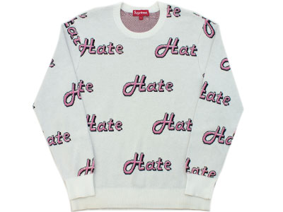 Supreme Hate Sweater ヘイト S セーター