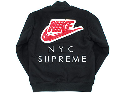 L supreme Nike sb varsity jacket スタジャン