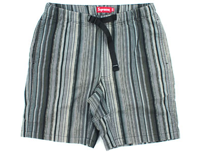 Supreme Striped Madras Belted Short