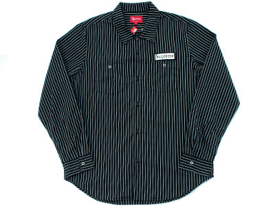 Supreme 'Striped Work Shirt'ストライプ ワークシャツ シュプリーム L 