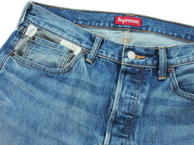 Supreme×Levi's '501 Jean'リーバイス デニム ジーン ウォッシュ