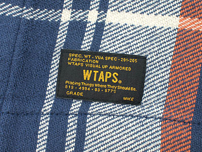 WTAPS 'UNION L/S'チェックシャツ ユニオン ダブルタップス M