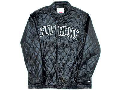 Supreme 'Quilted Coaches Jacket'コーチジャケット アーチロゴ L