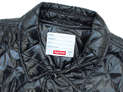 Supreme 'Quilted Coaches Jacket'コーチジャケット アーチロゴ L ...