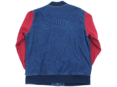 Supreme 'Denim Twill Varsity Jacket'デニム バーシティージャケット