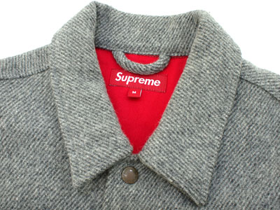 Supreme 'Wool Chore Jacket'ウール カバーオール WOOLRICH Red Built ...