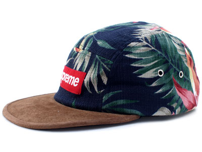 Supreme 'Floral Suede Camp Cap'キャンプキャップ フローラル 花柄