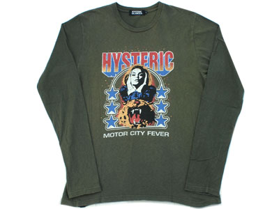 HYSTERIC GLAMOUR 'MOTER CITY FEVER'L/S Tシャツ 長袖 L ヒステリック