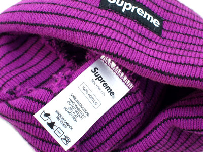 Supreme 'Striped Beanie'ビーニー ニットキャップ ストライプ