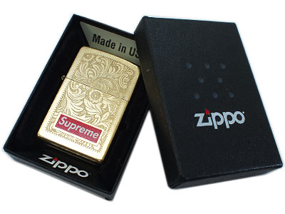 Supreme 'Engraved Brass Zippo'ジッポー ライター シュプリーム