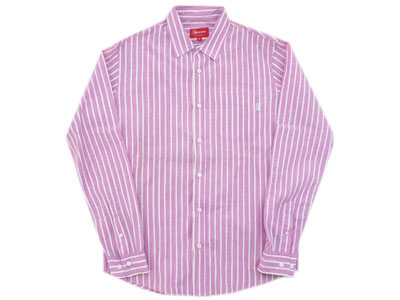 Supreme 'Summer Stripe Shirt'ストライプシャツ Pink M シュプリーム
