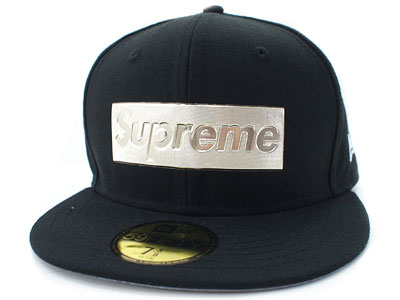 SUPREME シュプリーム 16SS Metallic Box Logo New Era Cap メタリックロゴ ニューエラキャップ 帽子 ブラック