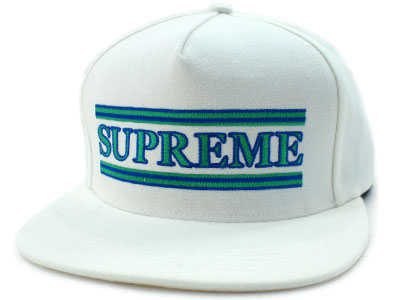 Supreme ロゴ刺繍 キャップ ホワイト Supreme S Logo 6-Panel Cap S