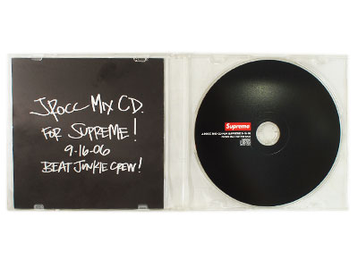 Supreme 'J Rocc Mix CD For Supreme'原宿 非売品 ノベルティ BEAT 
