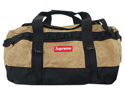 Supreme×THE NORTH FACE 'Waxed Cotton Base Camp Duffle Bag