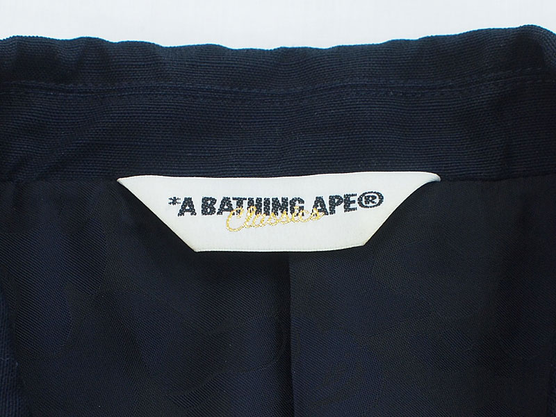 A BATHING APE テーラードジャケット リネン S アベイシングエイプ