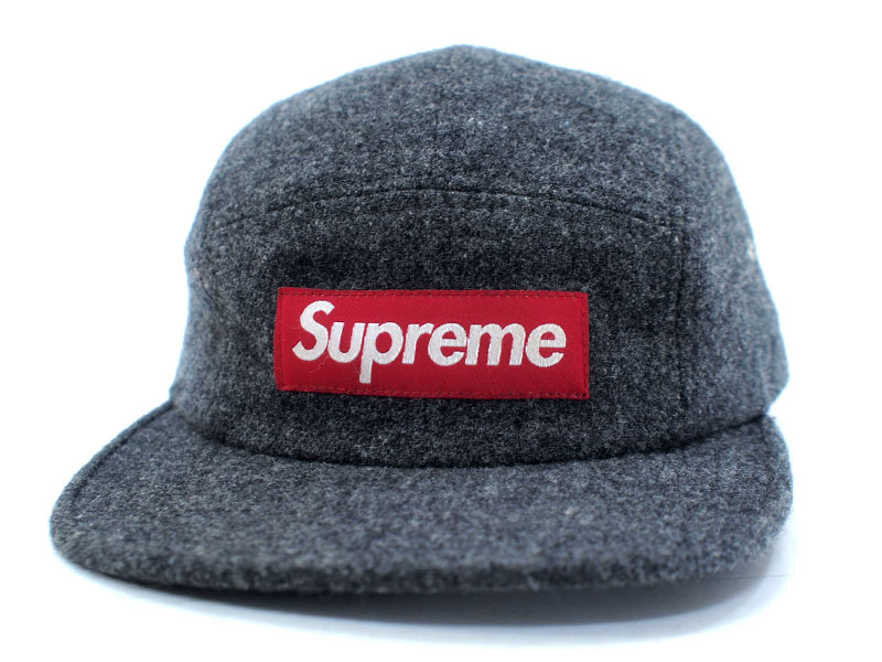 Supreme 'Woolrich Camp Cap'キャンプキャップ ウールリッチ グレー 灰 