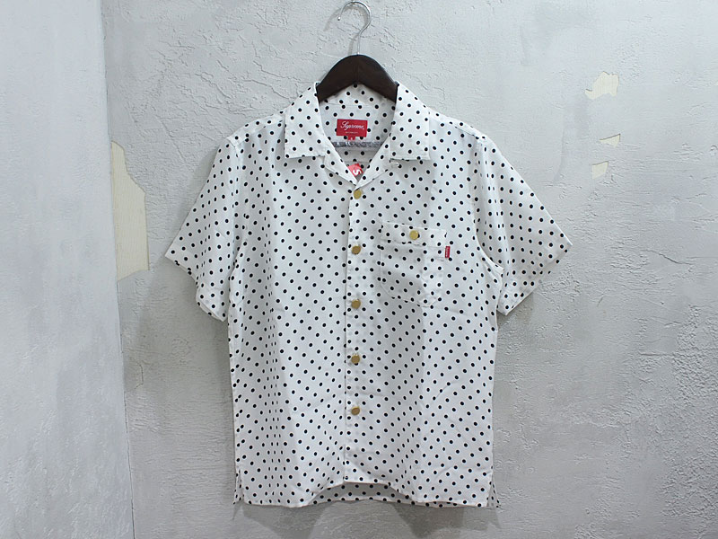 Supreme 'Polka Dot Silk Shirt'半袖シルクシャツ ポルカドット