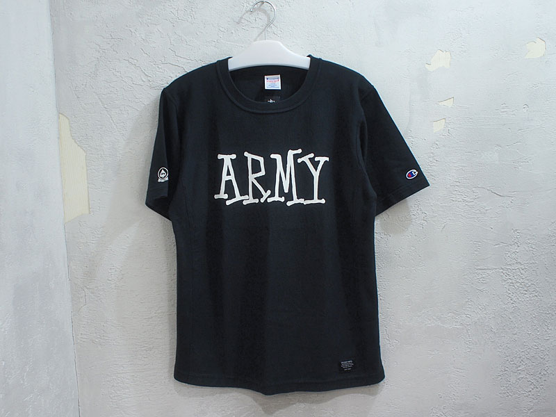 Stussy x Champion Reverse Weave Army Tee - Tシャツ