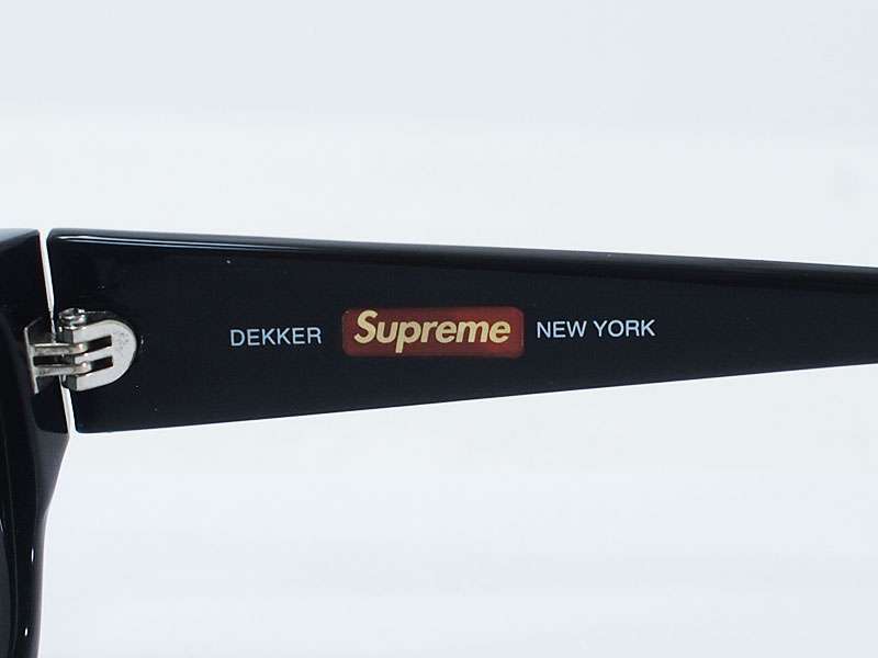 Supreme 'Dekker Sunglasses'サングラス 黒 ブラック シュプリーム