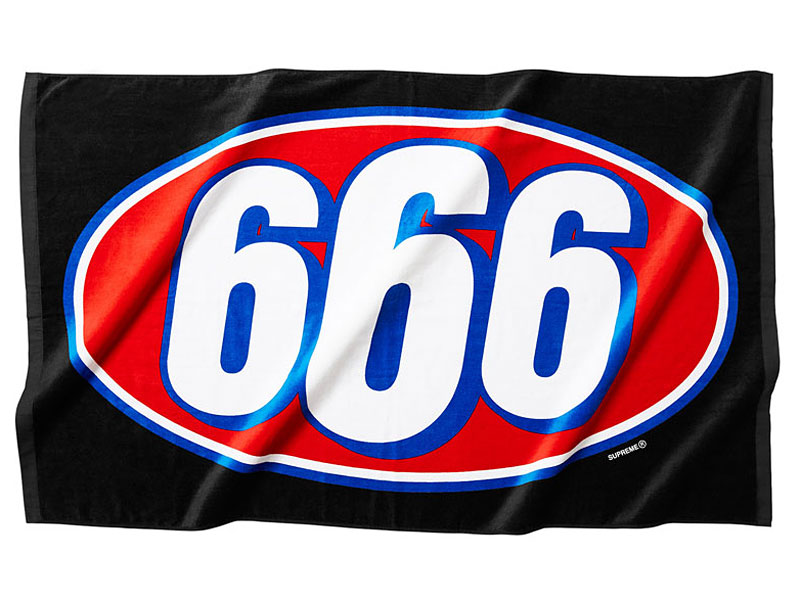Supreme '666 Beach Towel'ビーチタオル シュプリーム ブラック 黒 ...