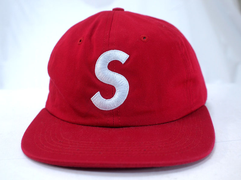 Supreme 'S Logo 6 Panel Cap'Sロゴ 6パネルキャップ ツイル 赤 レッド