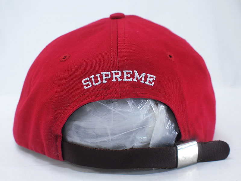 Supreme 'S Logo 6 Panel Cap'Sロゴ 6パネルキャップ ツイル 赤 レッド
