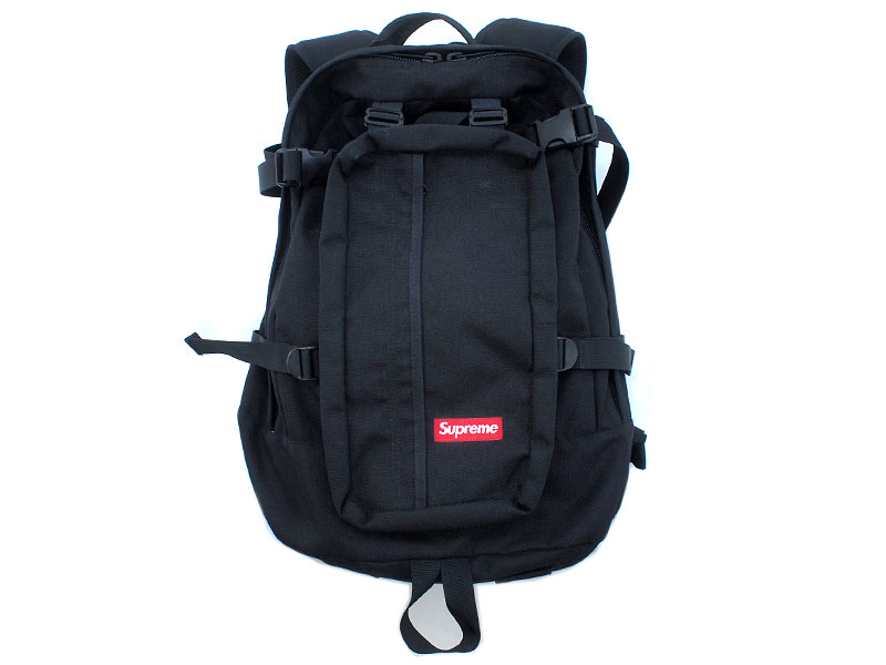 Supreme 'Backpack'バックパック リュック 12SS 黒 ブラック OMEGA 32 ...