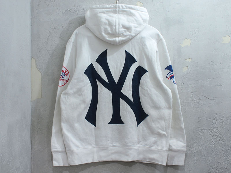 Supreme×New York Yankees 'Hooded Sweatshirt'プルオーバー パーカー ...
