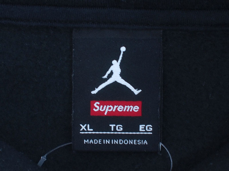 supreme Jordan hooded sweats XL BLACK