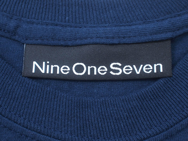 Nine One Seven 'Kiwanseven L/S Tee'長袖 Tシャツ ロンT M 紺