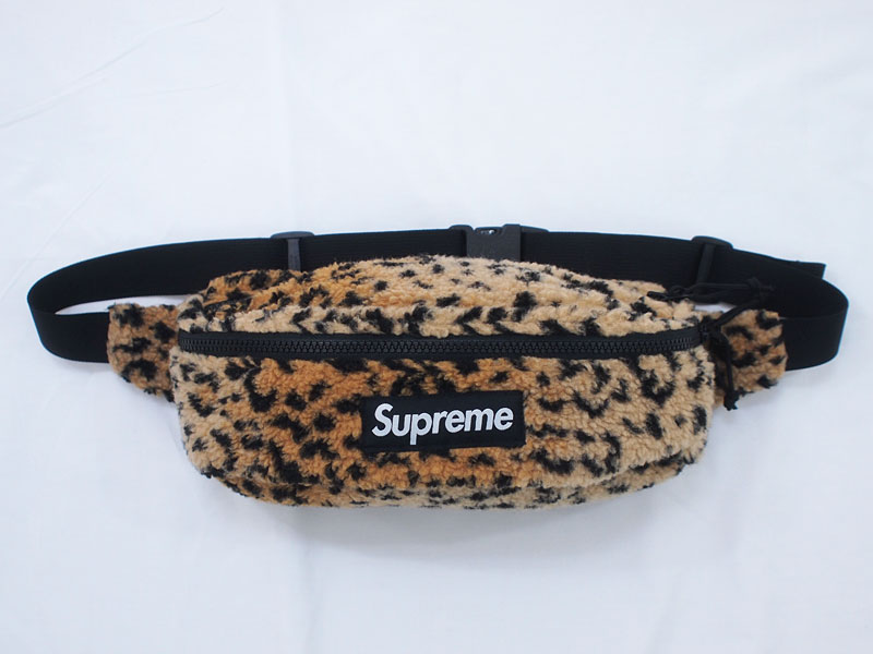 Supreme 'Leopard Fleece Waist Bag'ウエストバッグ レオパード 豹柄