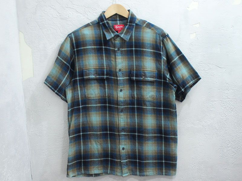 Supreme 'S/S Plaid Flannel Shirt'半袖シャツ チェック フランネル 