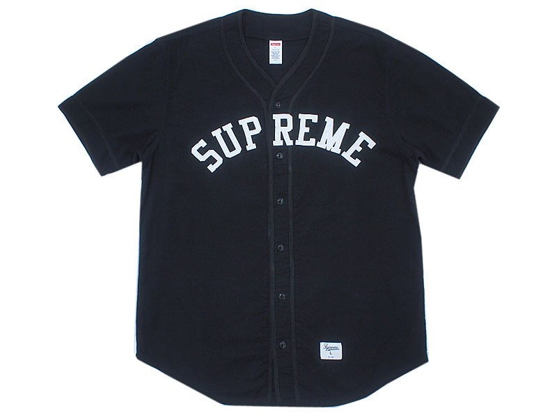 supreme baseball tops L ブラック
