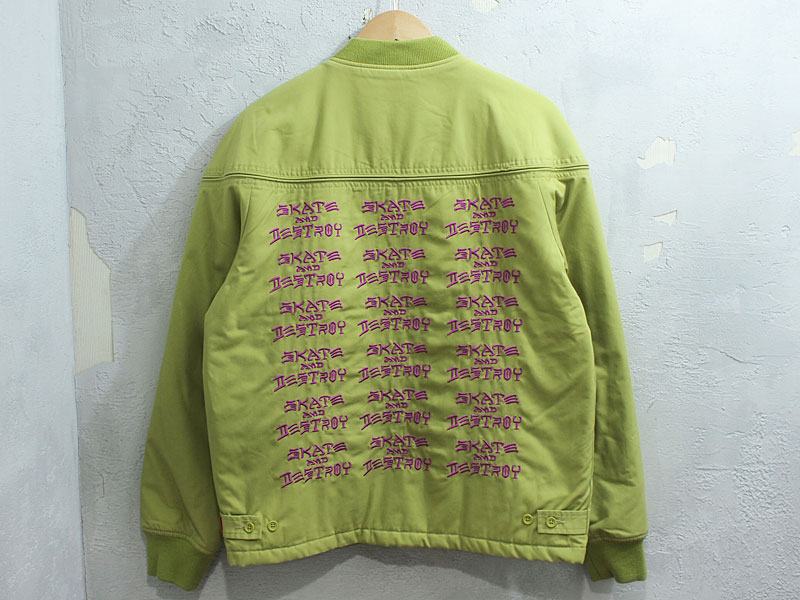 Supreme thrasher poplin crew jacket