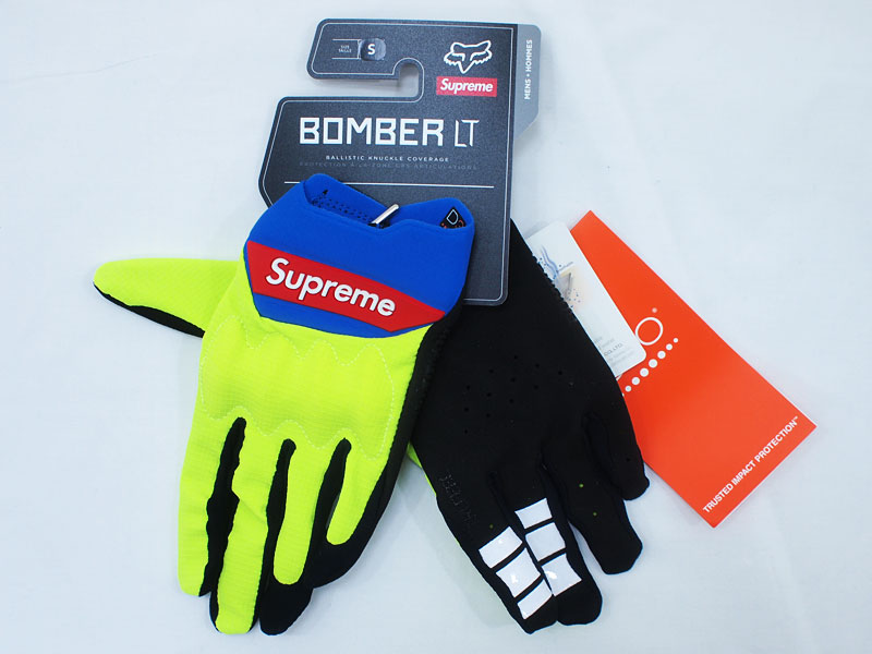 S黒 Supreme®/Fox Racing® Bomber LT Gloves
