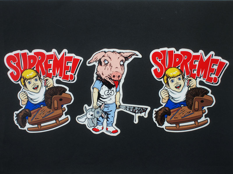Supreme 'Sean Cliver Sticker Set'ステッカー 2種 3枚セット Motel