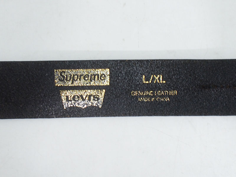 Supreme×Levi's 'Leopard Belt'レオパードベルト L/XL リーバイス 