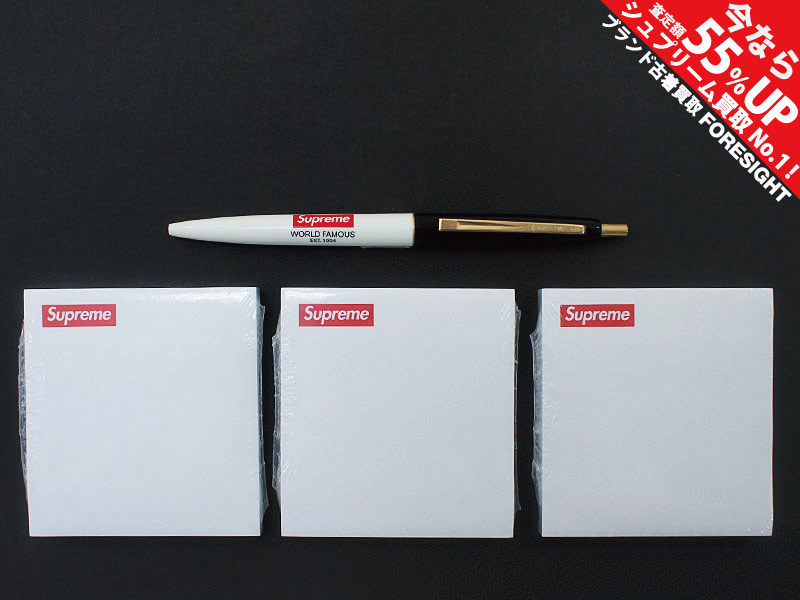 Supreme 'Bic Clic Pen & Post It Notes Set'ボールペン 1本 ポスト