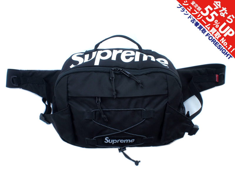 Supreme 'Waist Bag'ウエストバッグ ロゴ ブラック 黒 Black 17ss ...