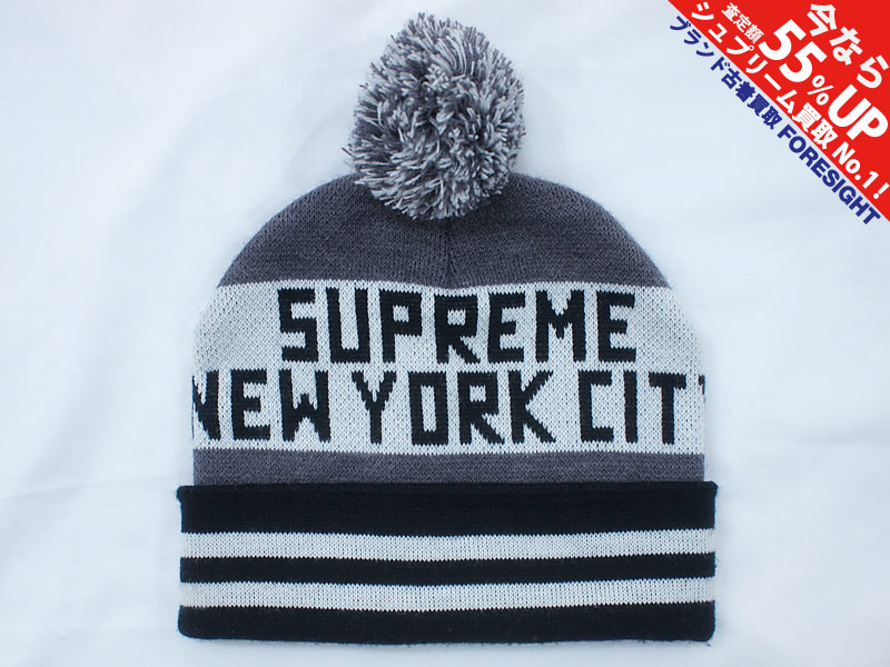 Supreme 'NYC Beanie'ビーニー ボンボン ニットキャップ New York City 