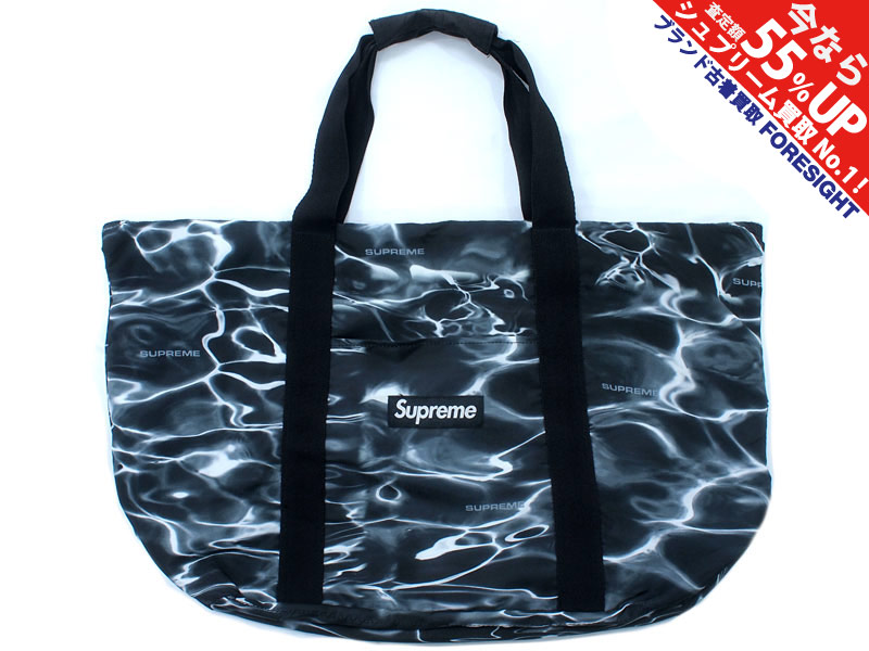 Supreme 'Ripple Packable Tote'パッカブル トートバッグ Bag 黒 