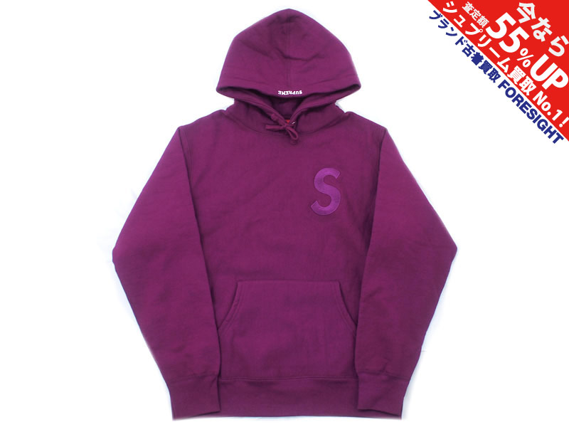 定価以下　supreme  s logo  purple mサイズ