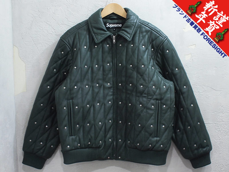 Supreme 'Quilted Studded Leather Jacket'キルテッド スタッズ レザー ...