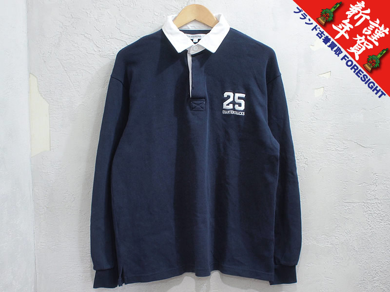 QUARTER SNACKS ラガーシャツ SALE QUARTER SNACKS Tシャツ 半袖 黒 クウォータースナックス QUART